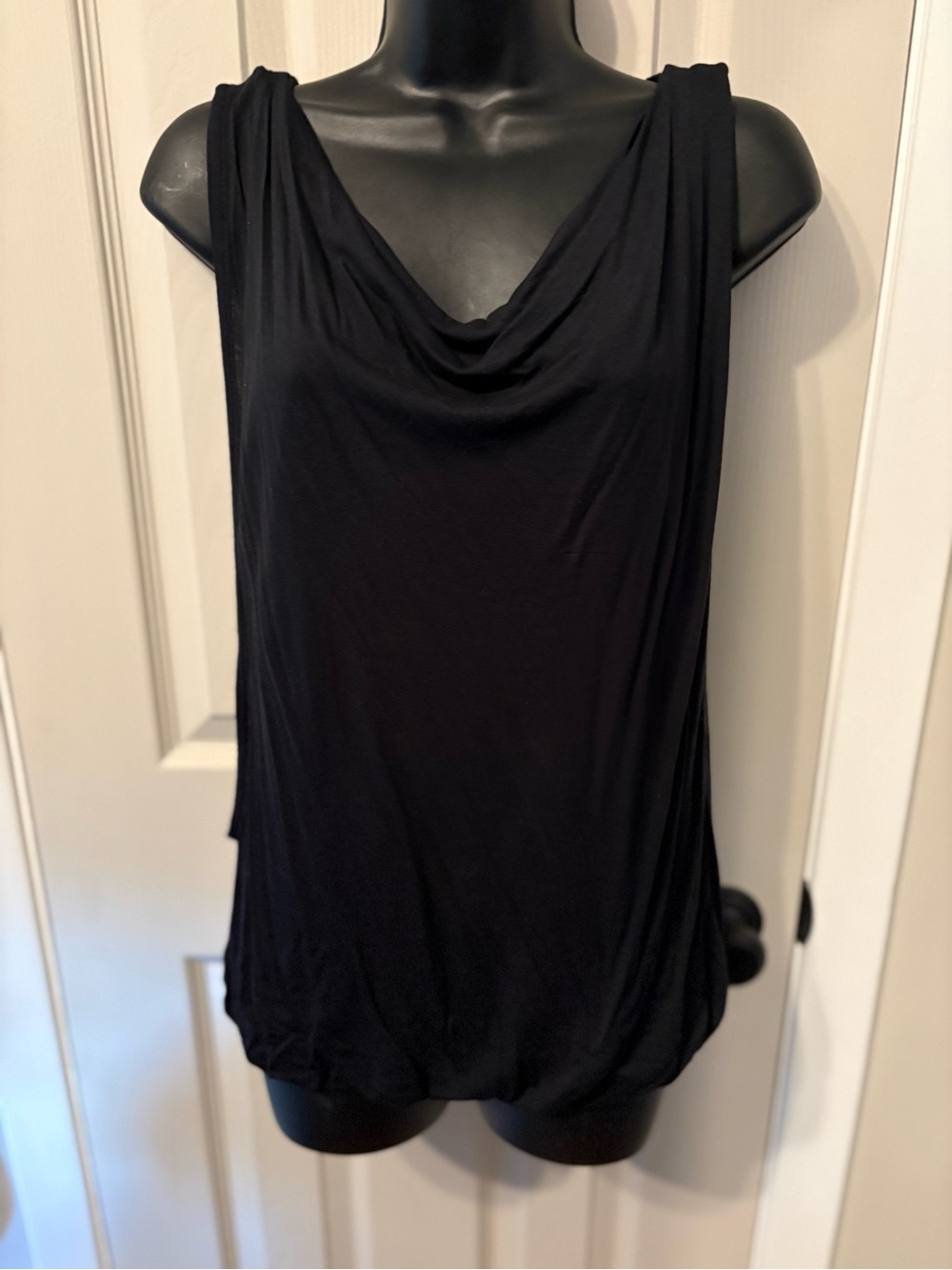 Bench Black 2-in-1 Layered Cowl Neck Tank Top w/ Built-In Camisole - Size S